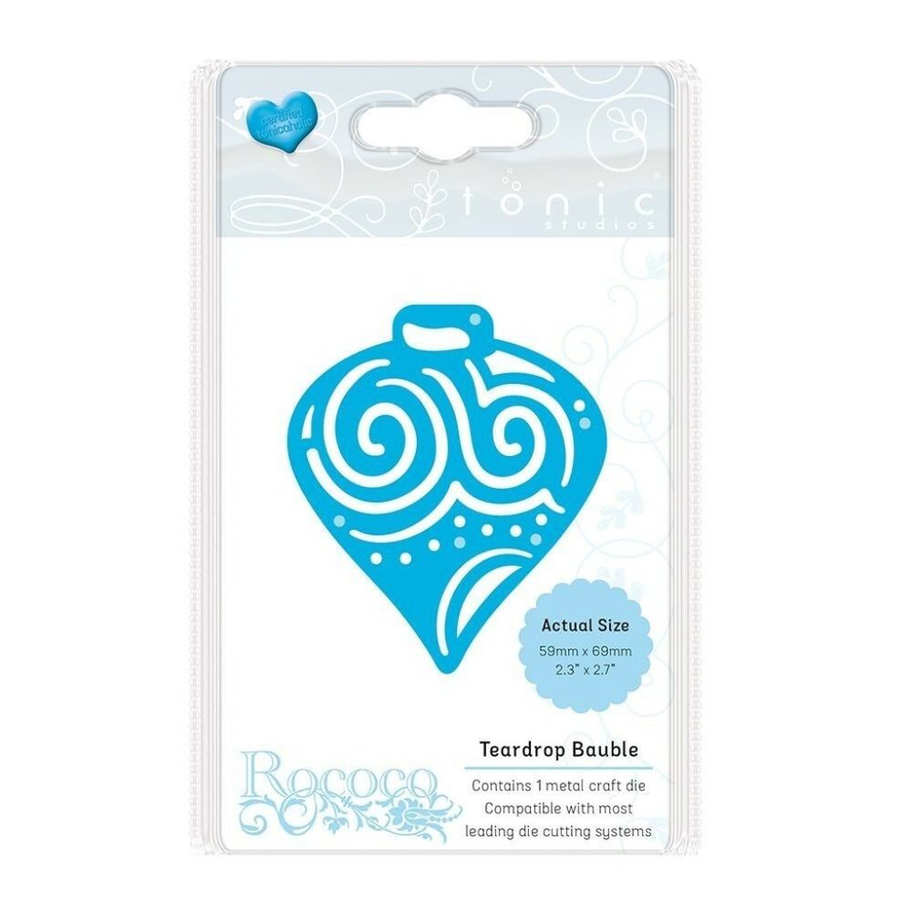 Tonic Studios Teardrop Bauble Die